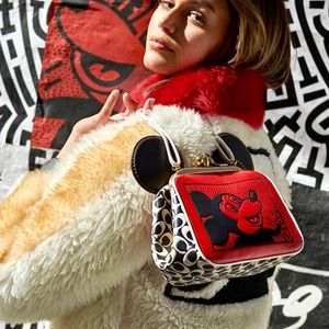 Coach Disney X Keith Haring Kisslock Bag